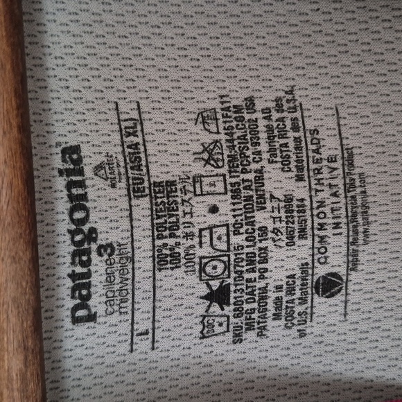 Patagonia Capilene 3 Quarter Zip Womens Light Weight Sweater Gray With Pink - Picture 5 of 5